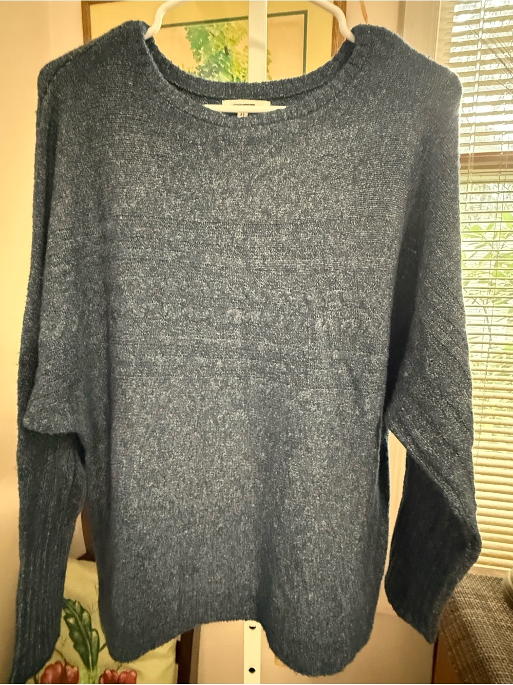 Maurices Blue CREWNECK Sweater. DAMAGED. Size Small